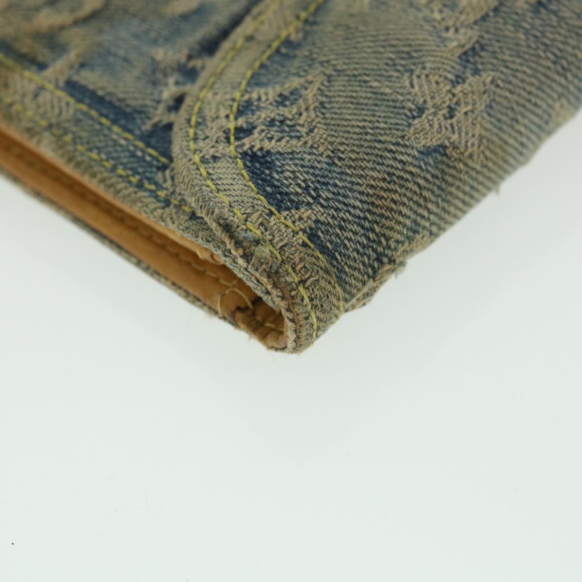 LOUIS VUITTON Monogram Denim Portefeuille Amelia Wallet Blue M95511 bs8896