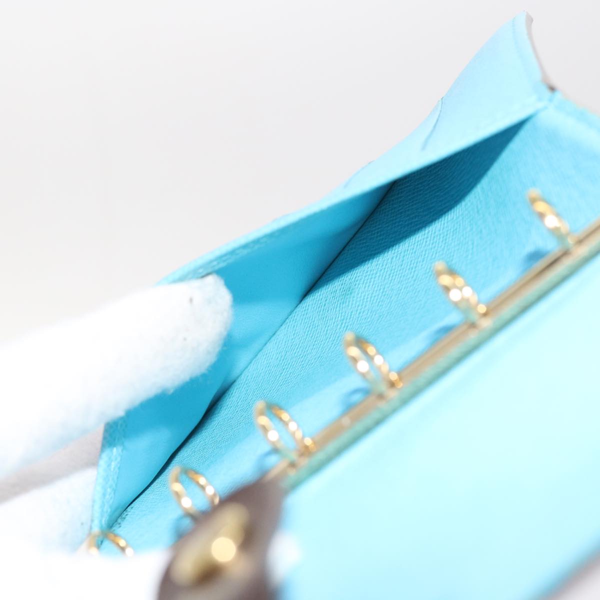 LOUIS VUITTON Monogram Groom Agenda PM Day Planner Cover Blue R20020 bs8905