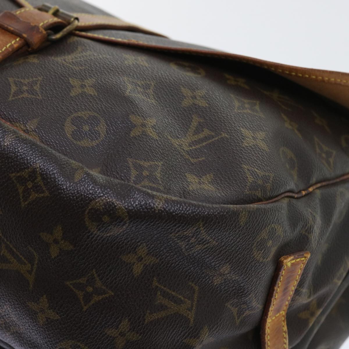 LOUIS VUITTON Monogram Saumur 35 Shoulder Bag M42254 LV bs8963