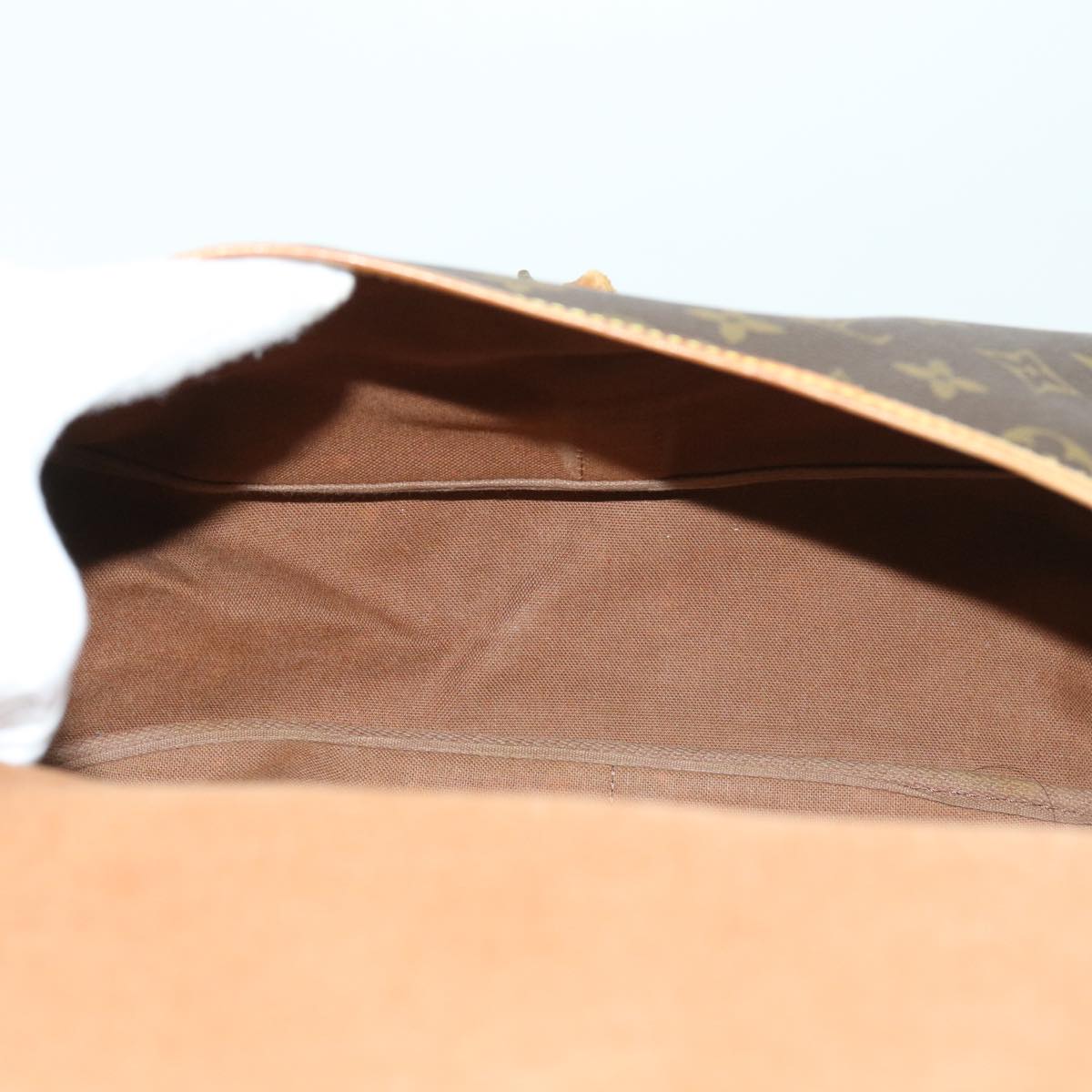 LOUIS VUITTON Monogram Saumur 35 Shoulder Bag M42254 LV bs8963