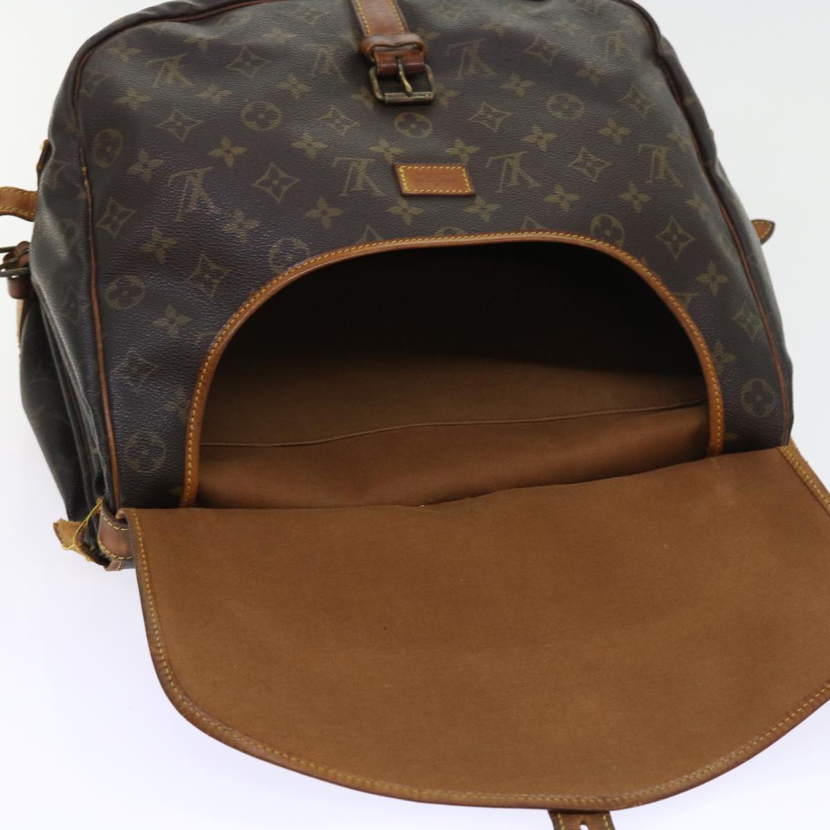 LOUIS VUITTON Monogram Saumur 35 Shoulder Bag M42254 LV bs8963
