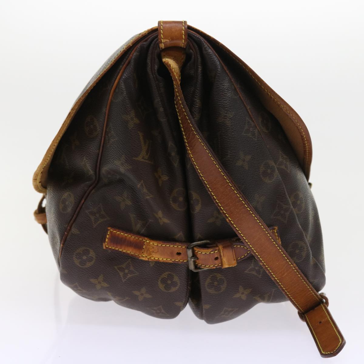LOUIS VUITTON Monogram Saumur 35 Shoulder Bag M42254 LV bs8963