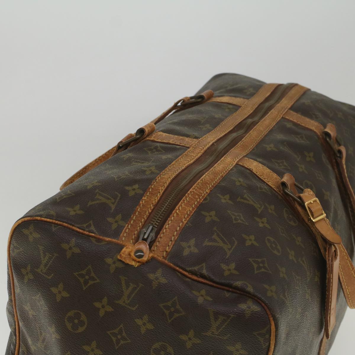 LOUIS VUITTON Monogram Sac Souple 55 Boston Bag M41622 LV bs8964