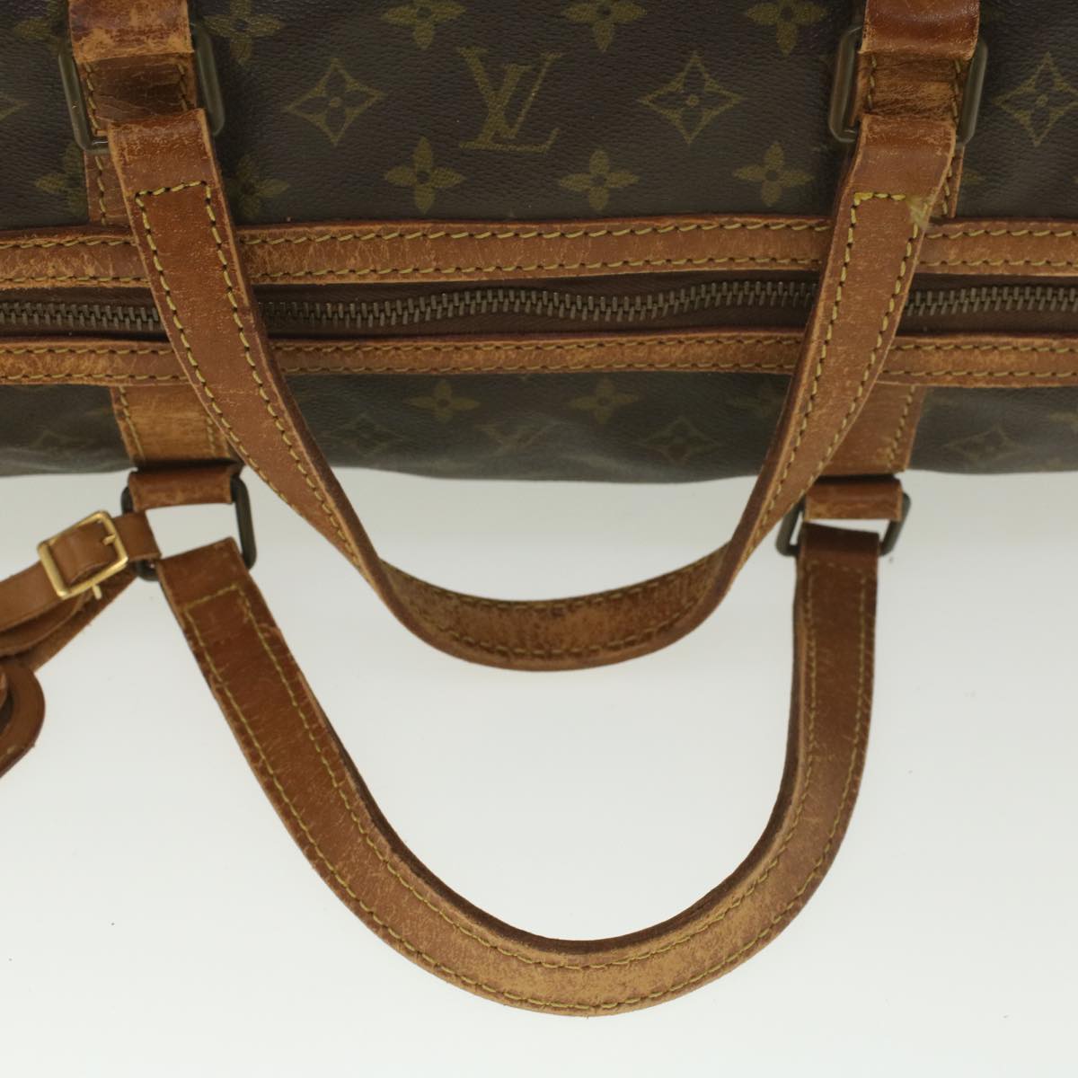 LOUIS VUITTON Monogram Sac Souple 55 Boston Bag M41622 LV bs8964