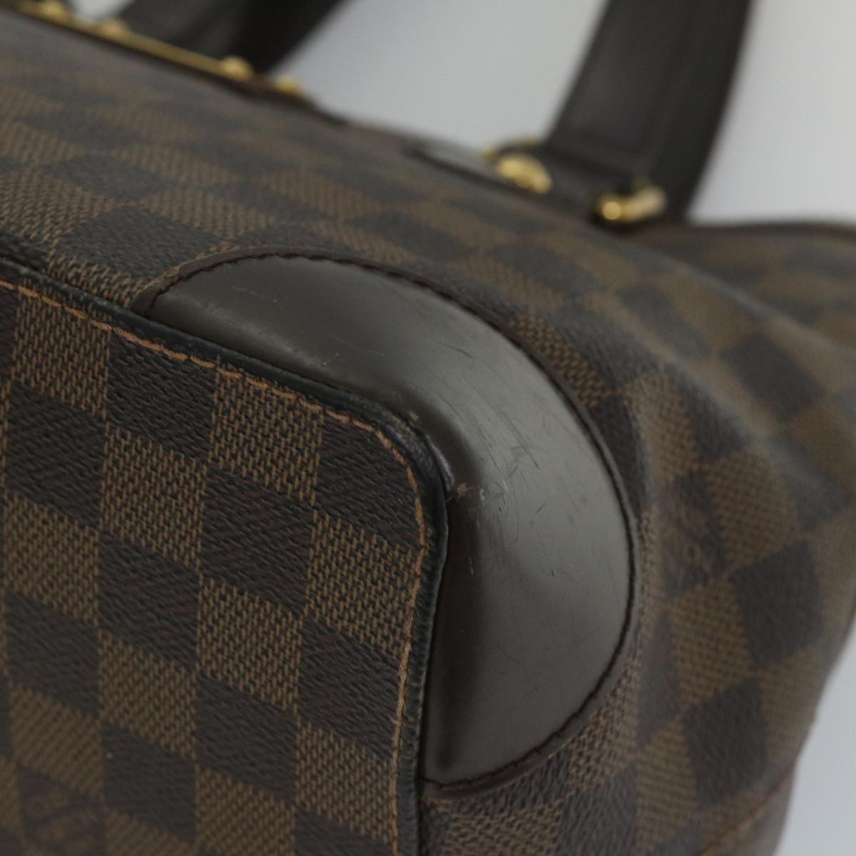 LOUIS VUITTON Damier Ebene Hampstead MM Tote Bag N51204 LV bs8968