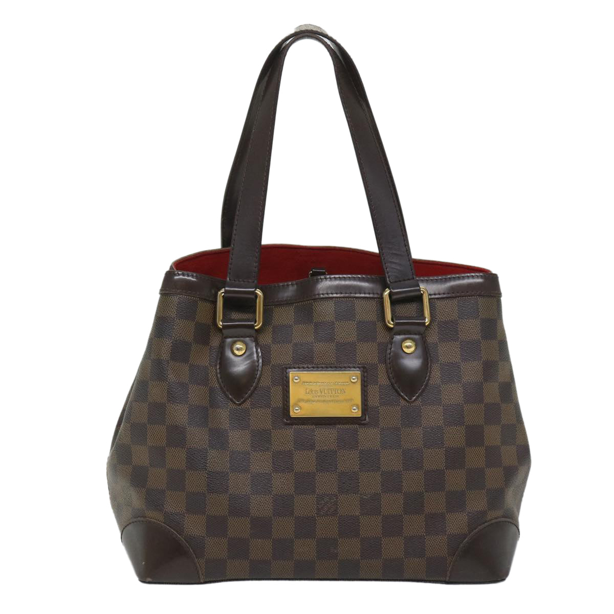 LOUIS VUITTON Damier Ebene Hampstead MM Tote Bag N51204 LV bs8968