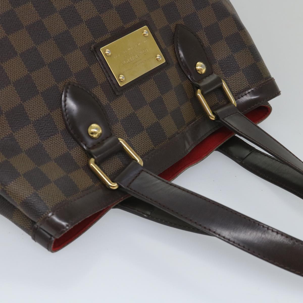 LOUIS VUITTON Damier Ebene Hampstead MM Tote Bag N51204 LV bs8968