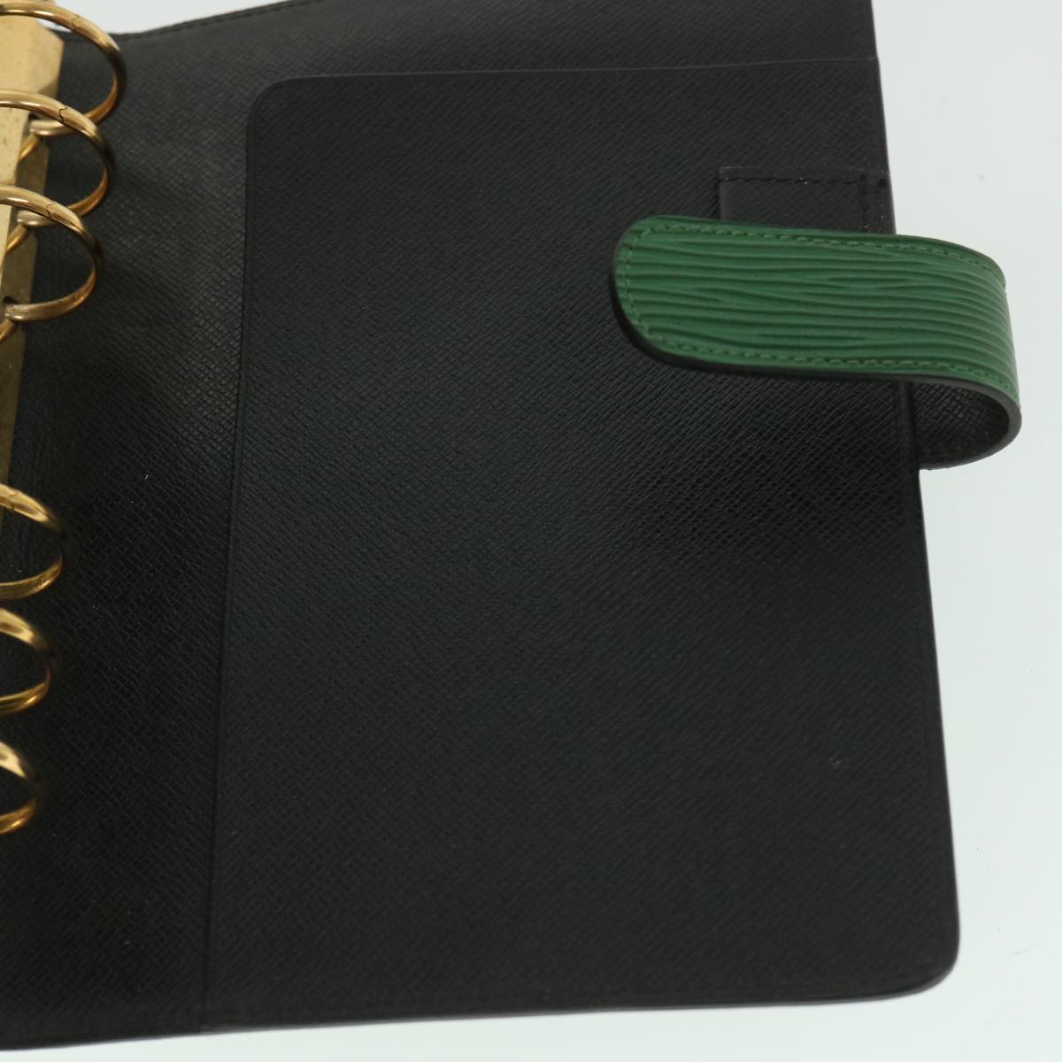 LOUIS VUITTON Epi Agenda MM Day Planner Cover Green R20044 LV bs9033