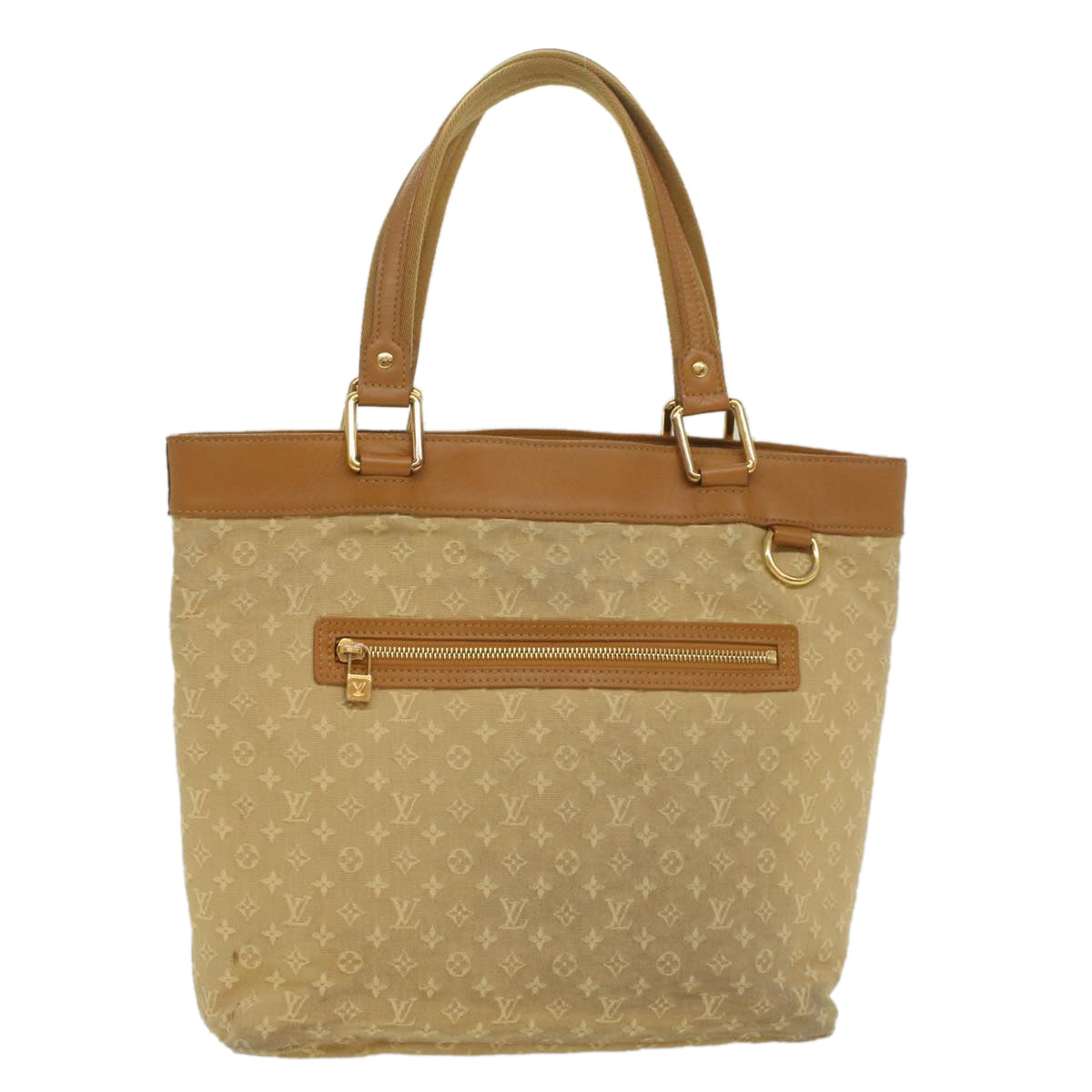 LOUIS VUITTON Monogram Mini Lucille PM Hand Bag Beige M92684 LV bs9055