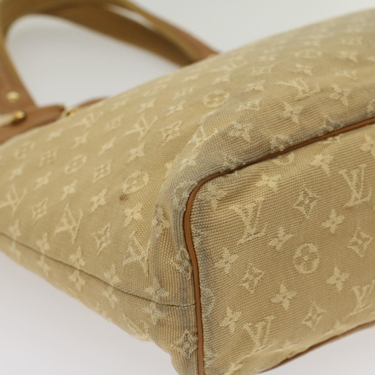 LOUIS VUITTON Monogram Mini Lucille PM Hand Bag Beige M92684 LV bs9055