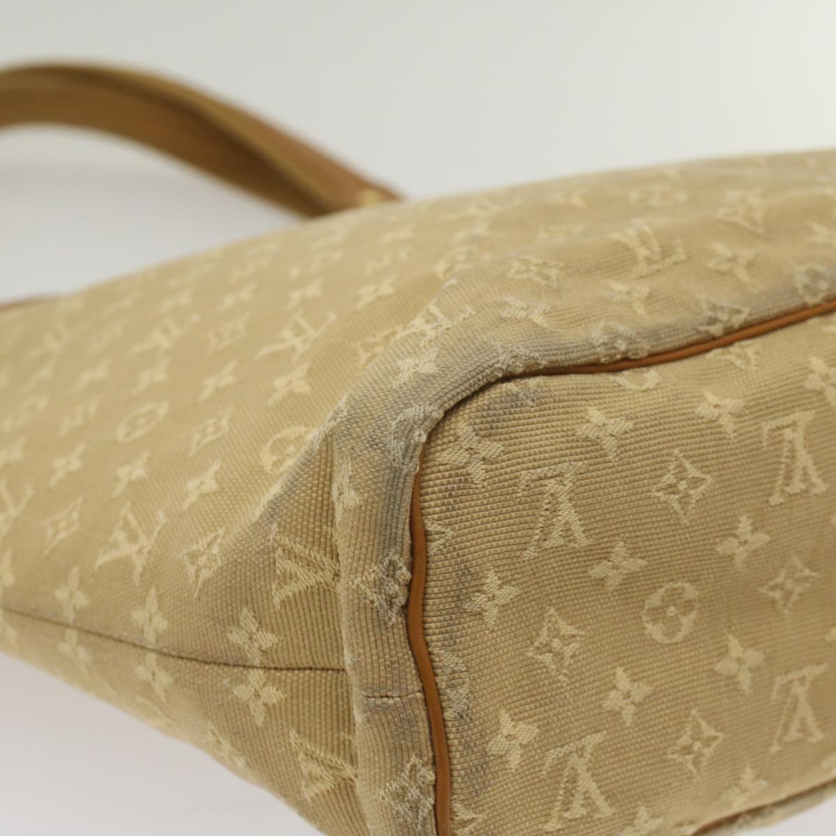 LOUIS VUITTON Monogram Mini Lucille PM Hand Bag Beige M92684 LV bs9055