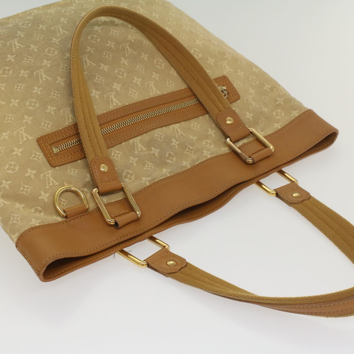 LOUIS VUITTON Monogram Mini Lucille PM Hand Bag Beige M92684 LV bs9055