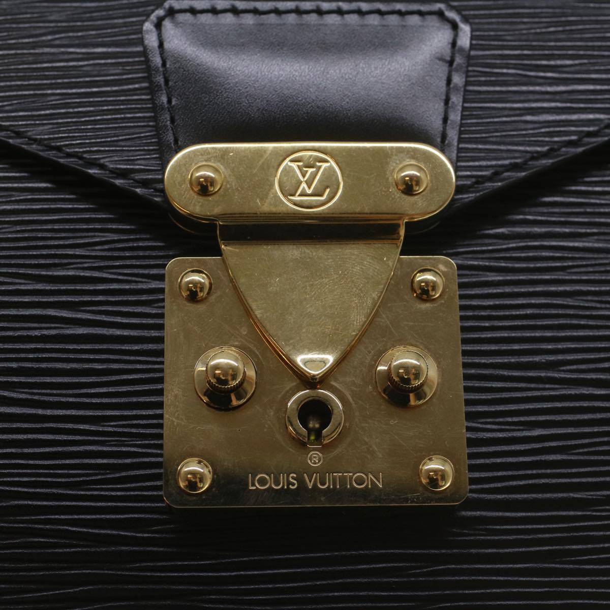 LOUIS VUITTON Epi Concorde Hand Bag Black M52132 LV bs9058