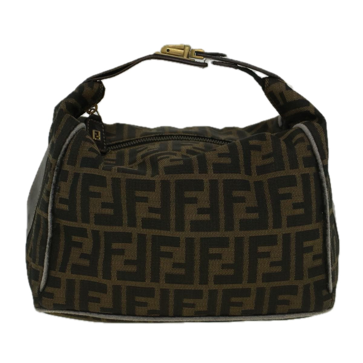Luxury FendiZucca Canvas Hand Bag Brownbs9074