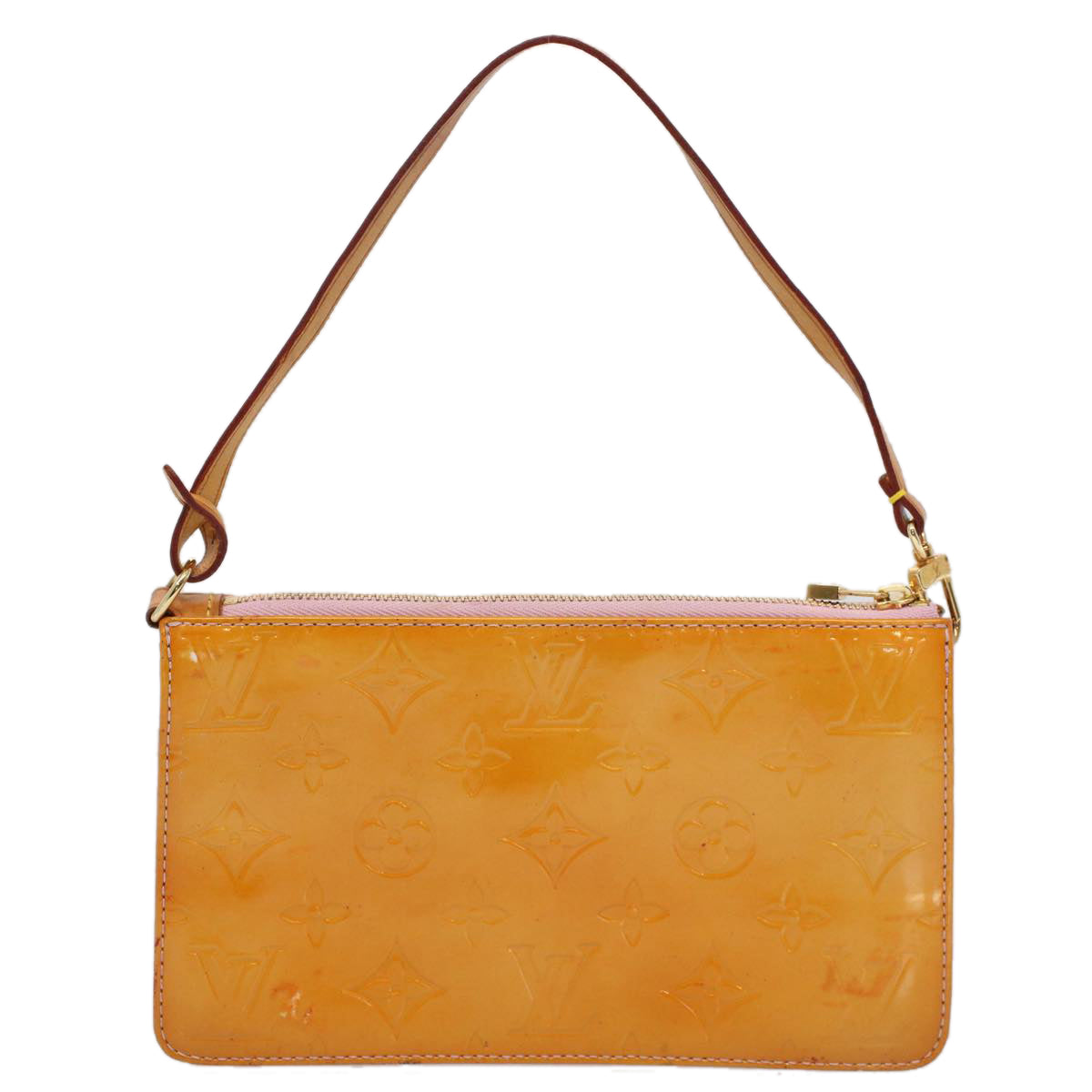 LOUIS VUITTON Vernis Lexington Pouch Marshmallow Pink M91057 LV bs9130