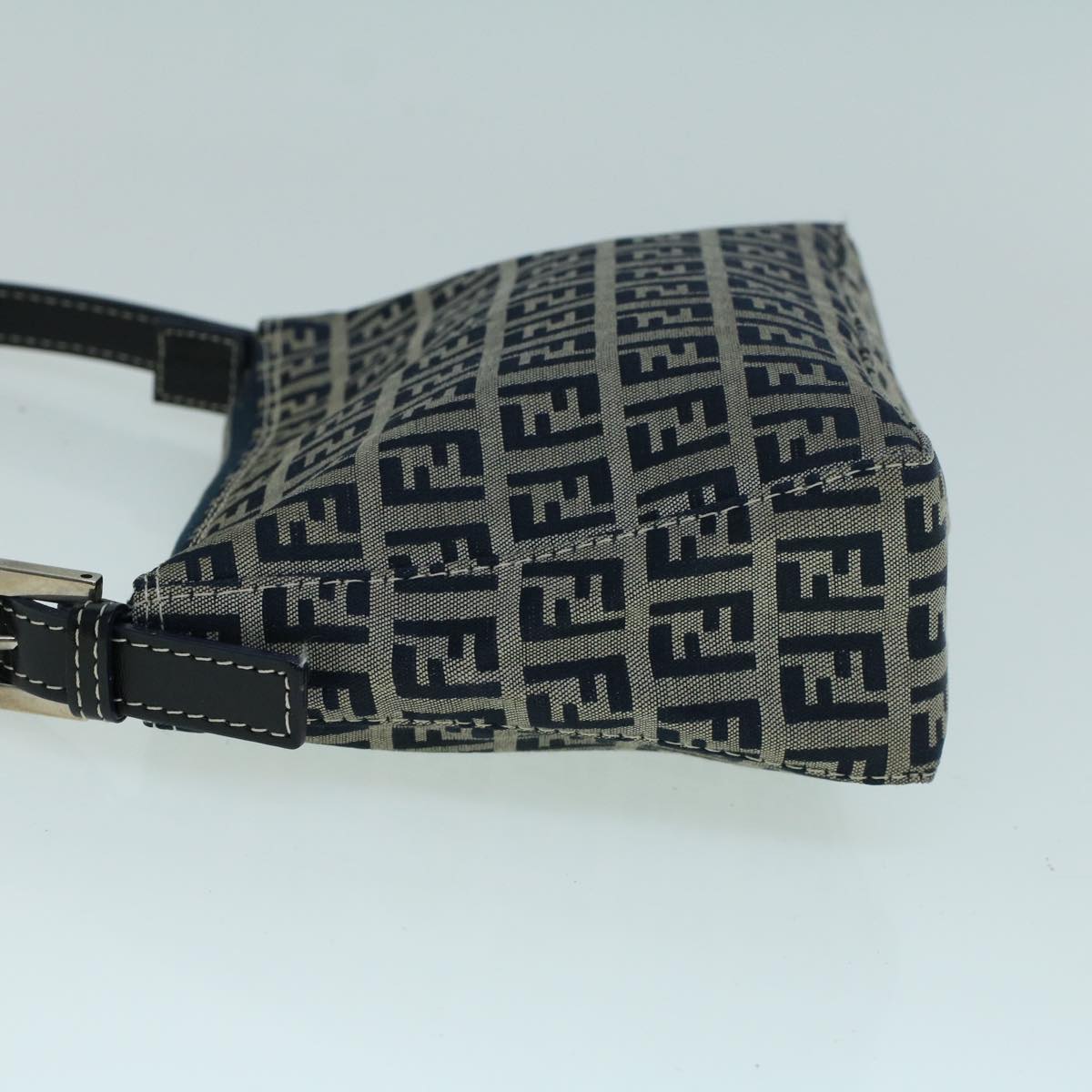 Luxury FendiZucchino Canvas Shoulder Bag Navybs9131