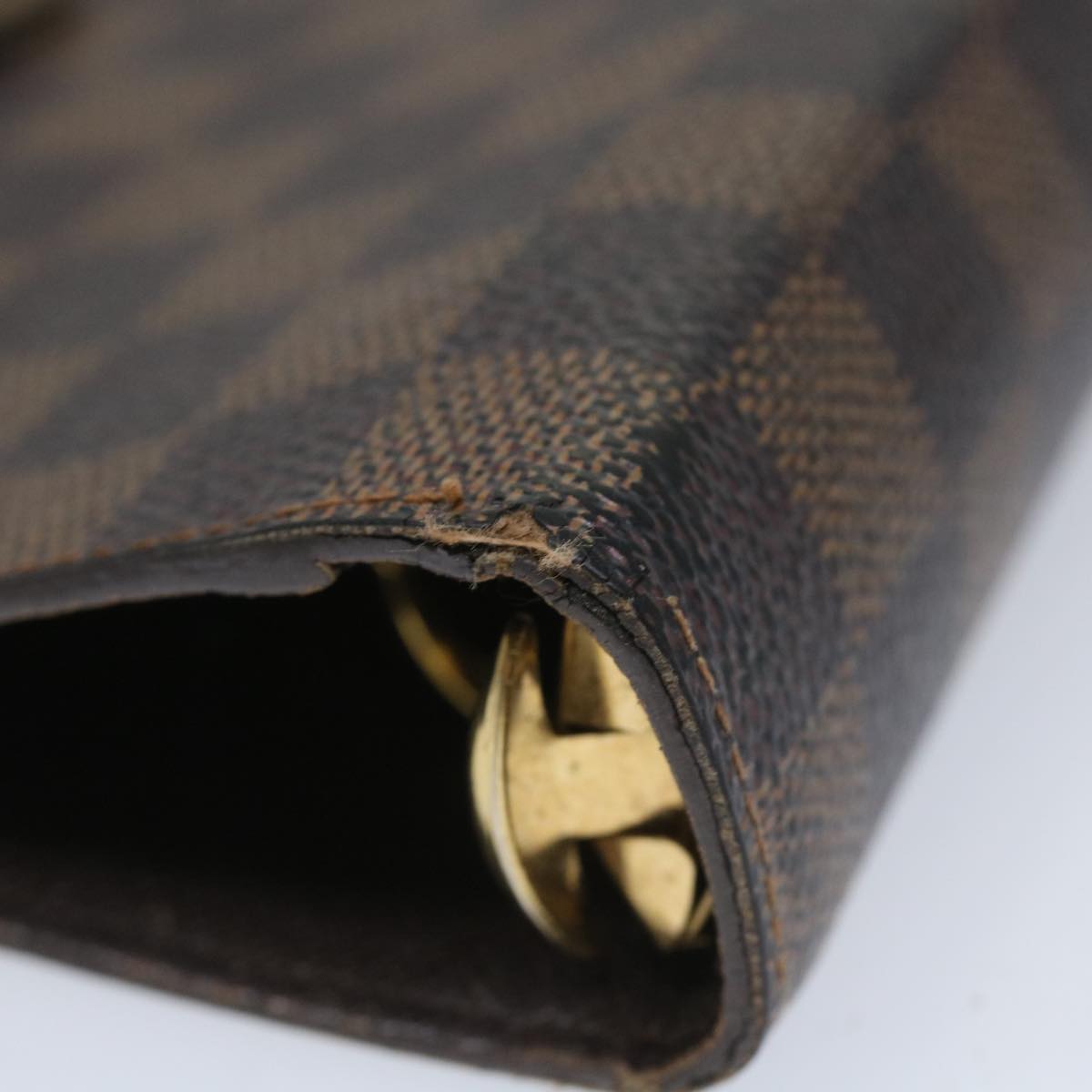 LOUIS VUITTON Damier Ebene Agenda MM Day Planner Cover R20240 LV bs9163