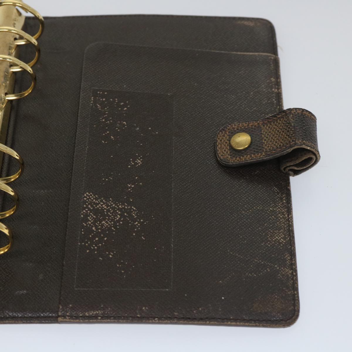 LOUIS VUITTON Damier Ebene Agenda MM Day Planner Cover R20240 LV bs9163