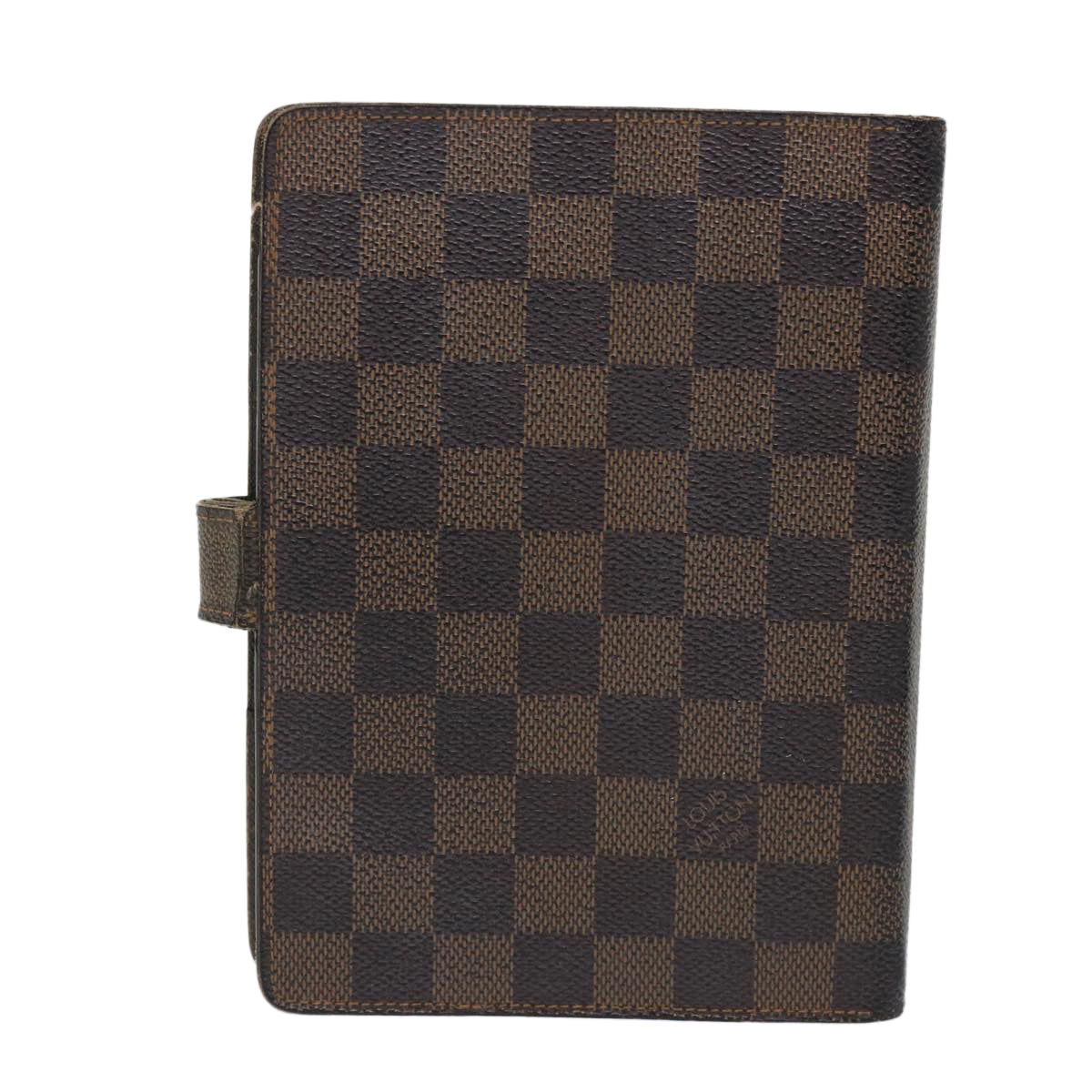 LOUIS VUITTON Damier Ebene Agenda MM Day Planner Cover R20240 LV bs9163