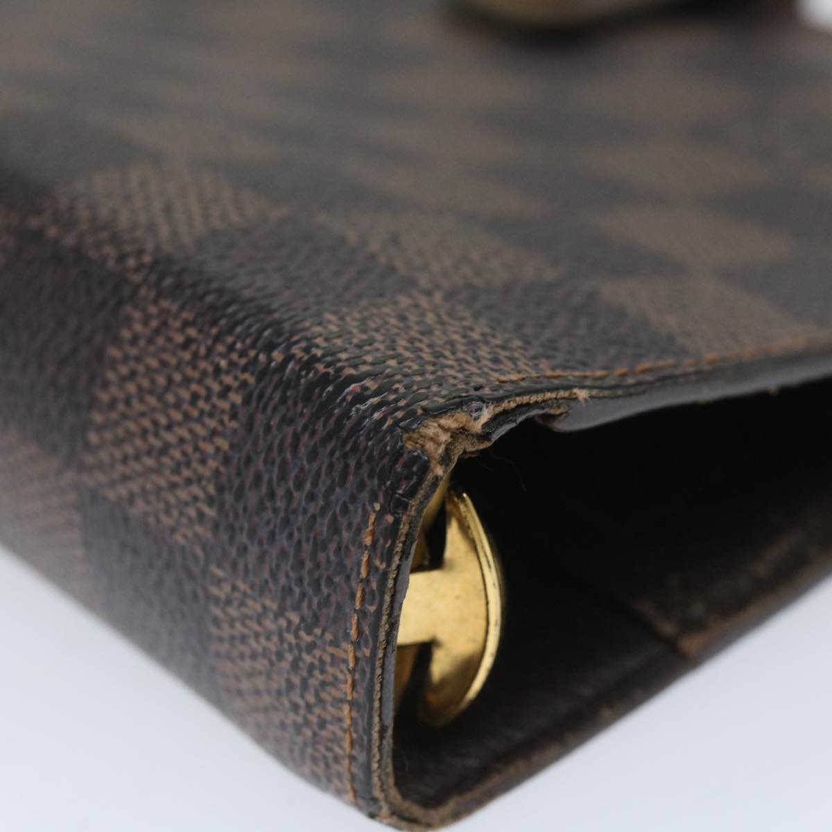 LOUIS VUITTON Damier Ebene Agenda MM Day Planner Cover R20240 LV bs9163