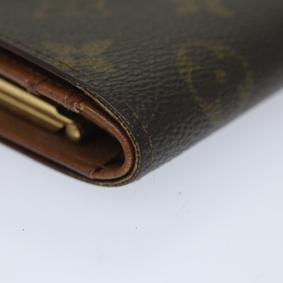 LOUIS VUITTON Monogram Porte Monnaie Billets Viennois Wallet M61663 bs9191