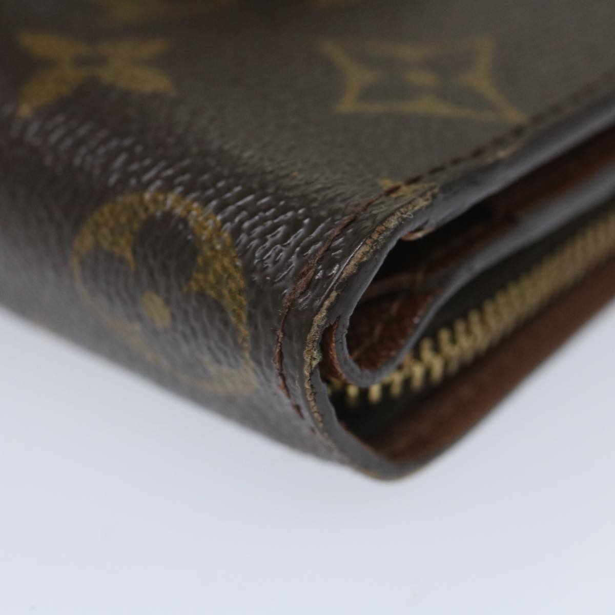 LOUIS VUITTON Monogram Compact Zip Wallet M61667 LV bs9203