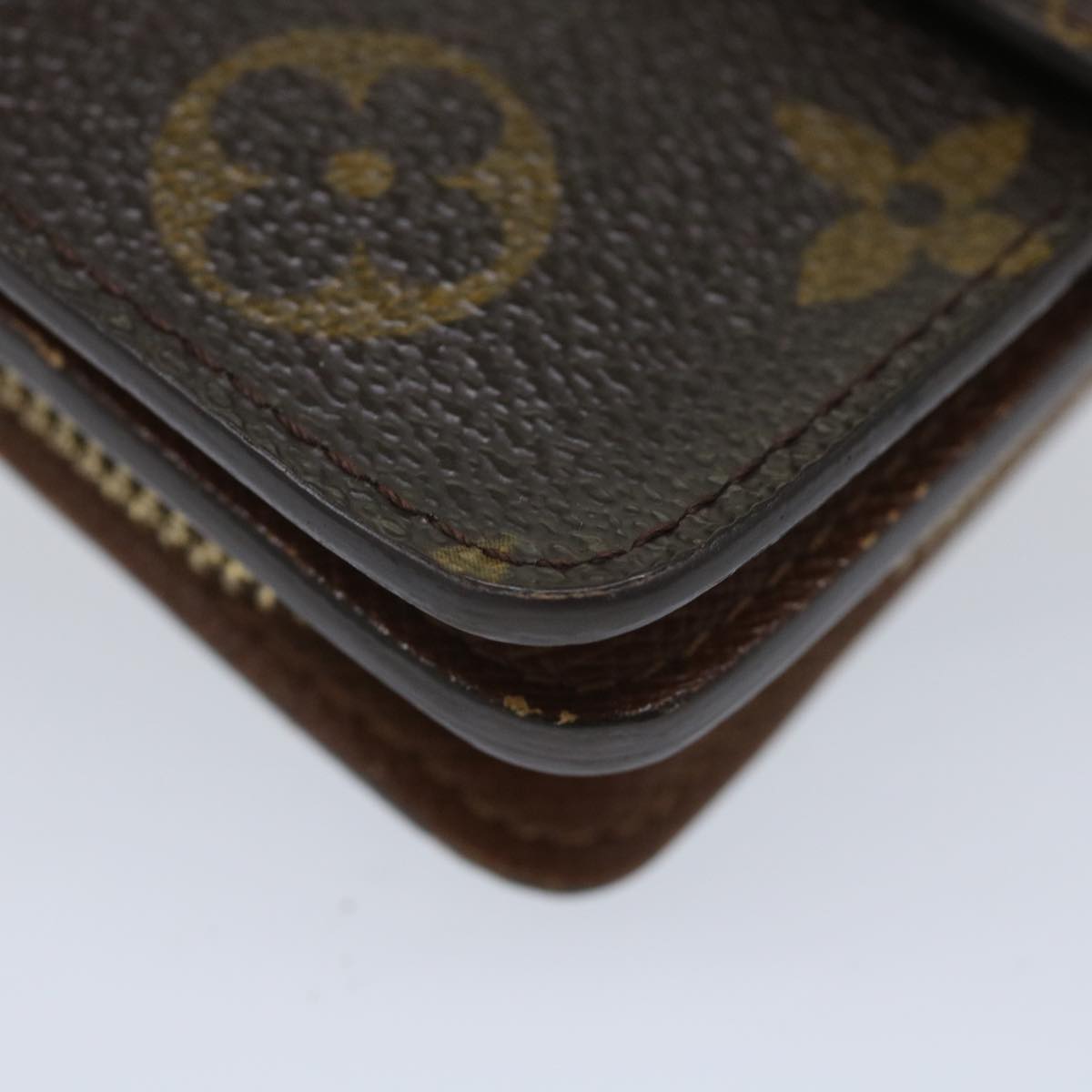 LOUIS VUITTON Monogram Compact Zip Wallet M61667 LV bs9203