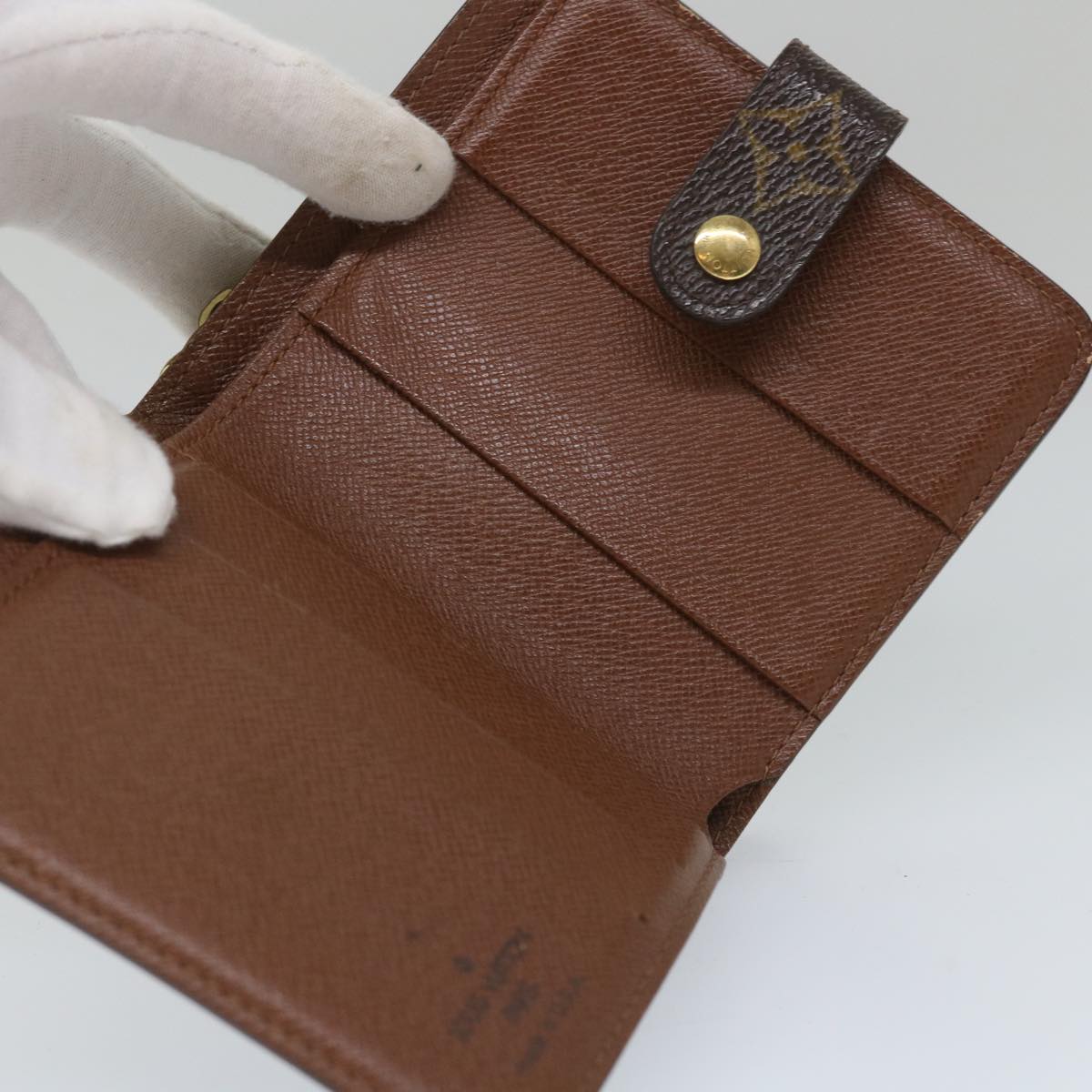 LOUIS VUITTON Monogram Compact Zip Wallet M61667 LV bs9203