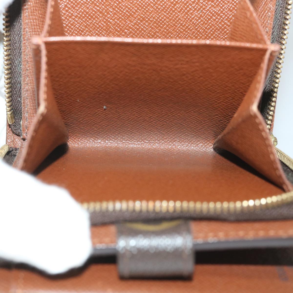 LOUIS VUITTON Monogram Compact Zip Wallet M61667 LV bs9203
