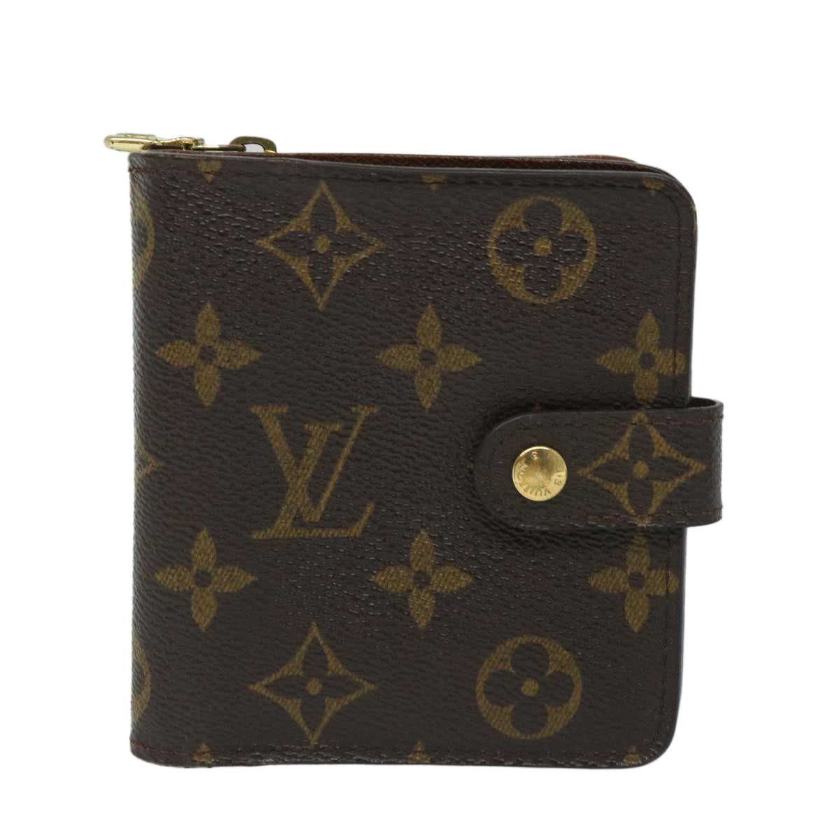 LOUIS VUITTON Monogram Compact Zip Wallet M61667 LV bs9203