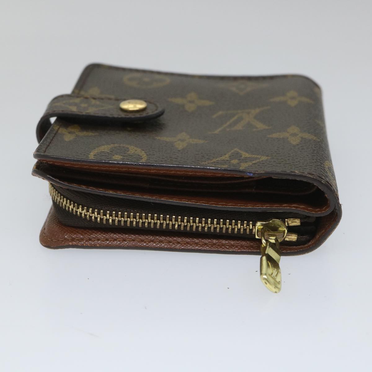 LOUIS VUITTON Monogram Compact Zip Wallet M61667 LV bs9203