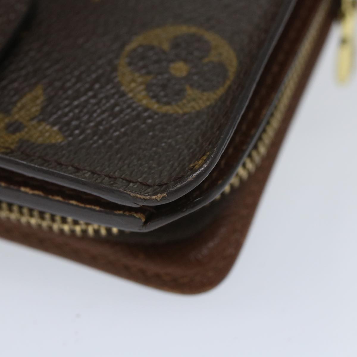 LOUIS VUITTON Monogram Compact Zip Wallet M61667 LV bs9203