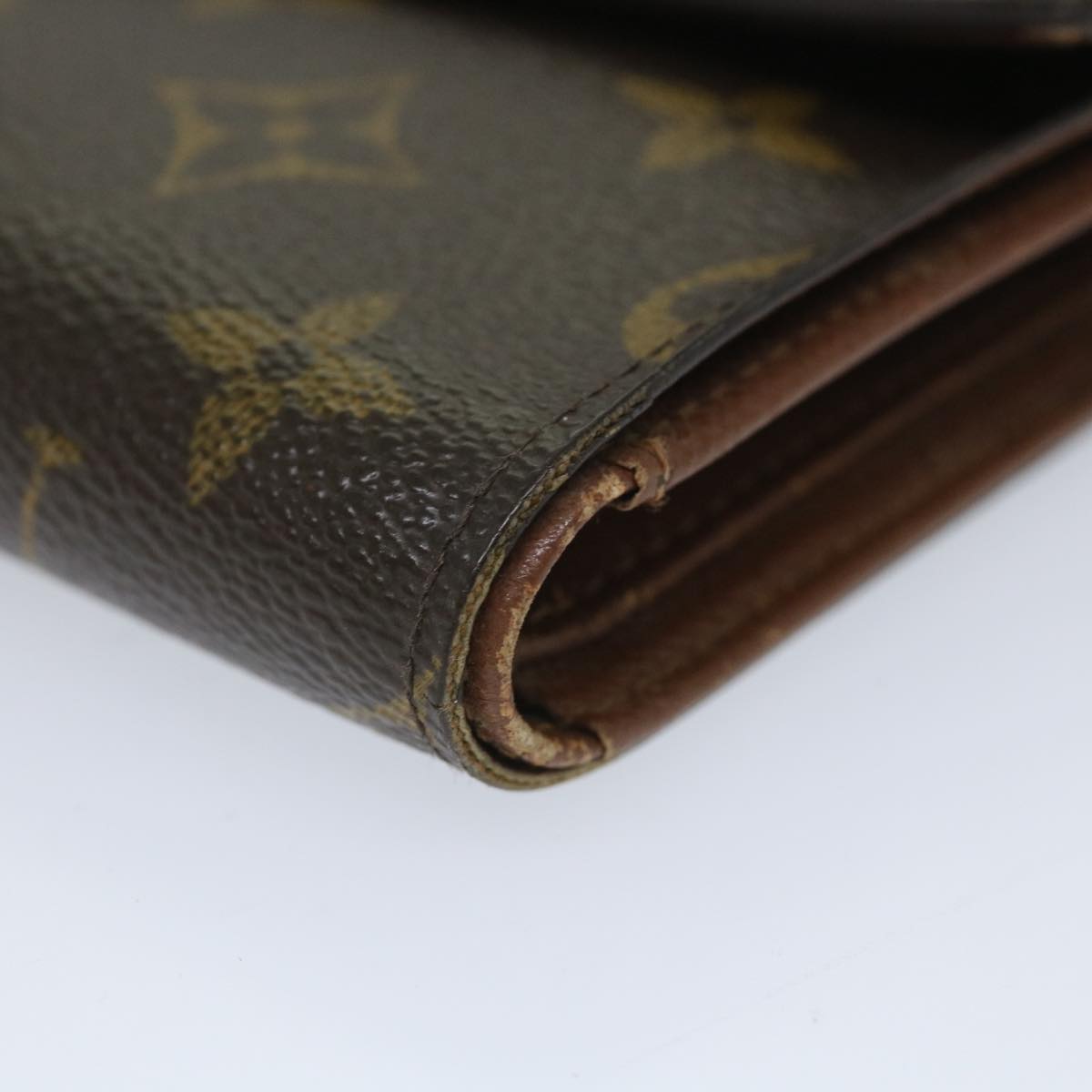 LOUIS VUITTON Monogram Porte Tresor Etui Chequier Wallet M61200 LV bs9204