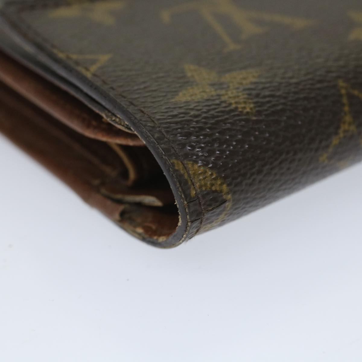 LOUIS VUITTON Monogram Porte Tresor Etui Chequier Wallet M61200 LV bs9204