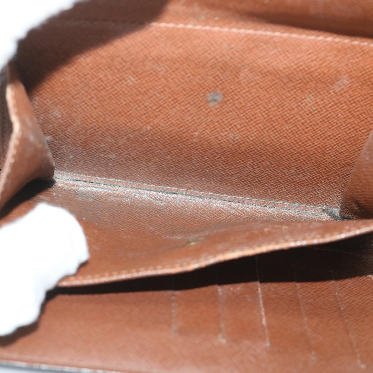 LOUIS VUITTON Monogram Porte Tresor Etui Chequier Wallet M61200 LV bs9204