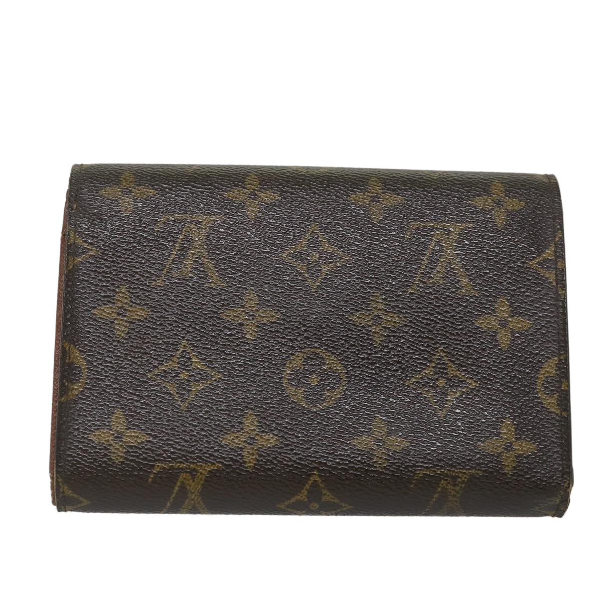 LOUIS VUITTON Monogram Porte Tresor Etui Chequier Wallet M61200 LV bs9204