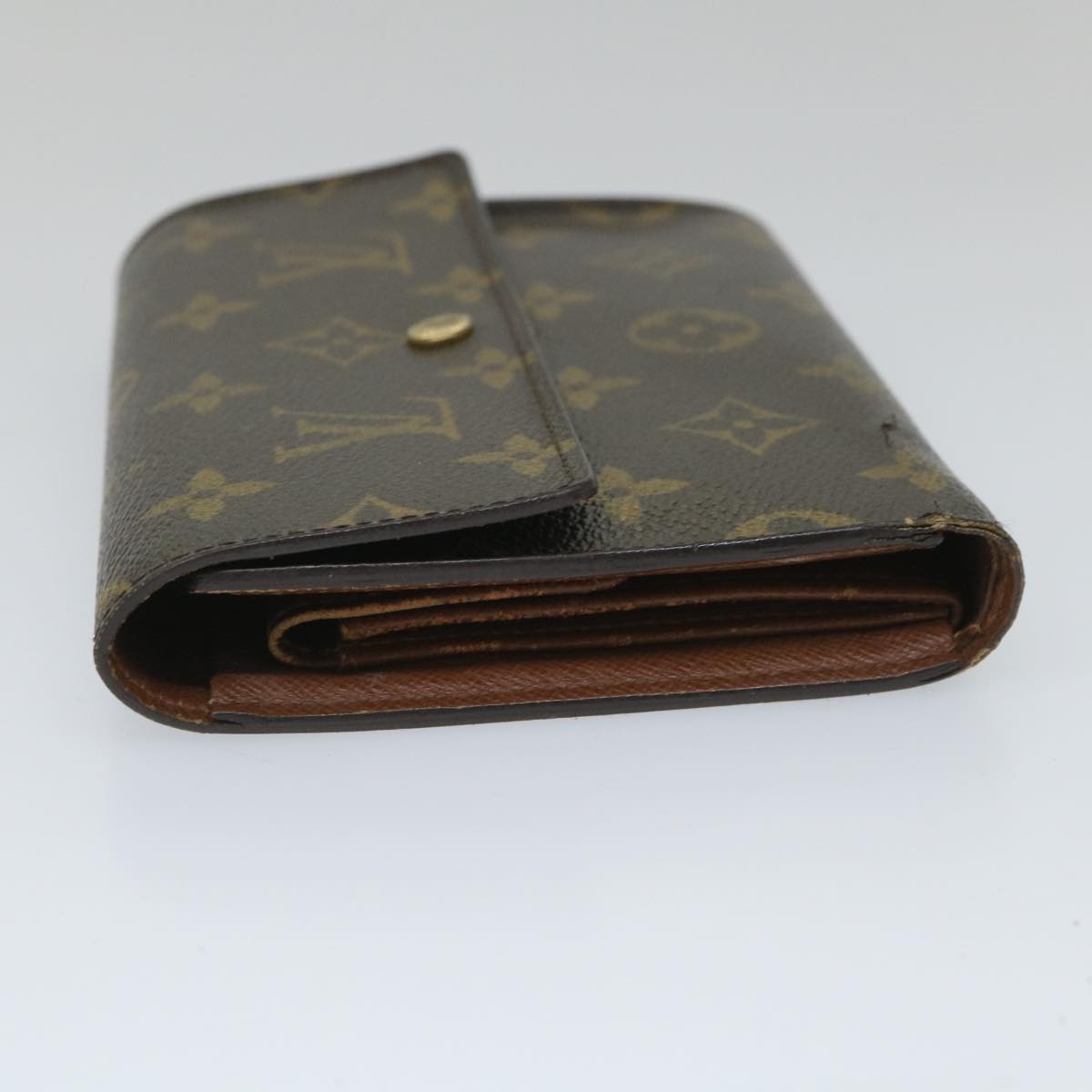 LOUIS VUITTON Monogram Porte Tresor Etui Chequier Wallet M61200 LV bs9204