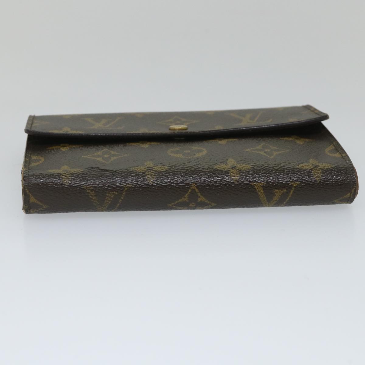 LOUIS VUITTON Monogram Porte Tresor Etui Chequier Wallet M61200 LV bs9204
