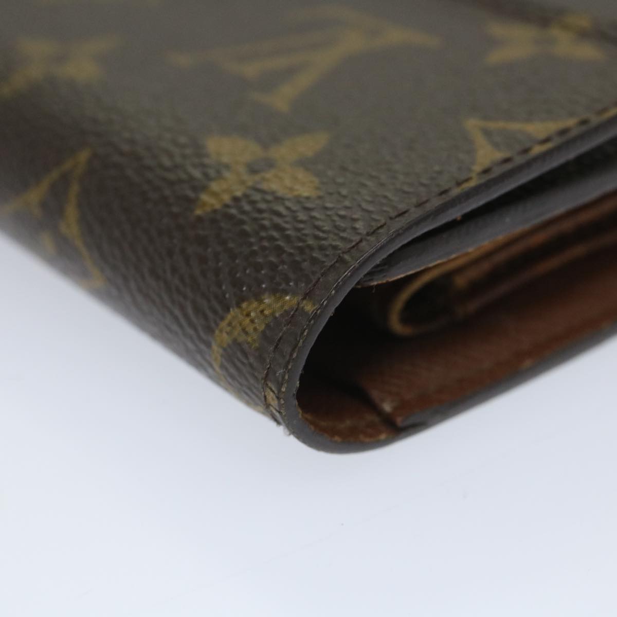 LOUIS VUITTON Monogram Porte Tresor Etui Chequier Wallet M61200 LV bs9204