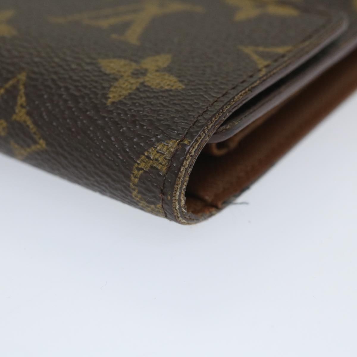LOUIS VUITTON Monogram Porte Tresor Etui Chequier Wallet M61200 LV bs9205