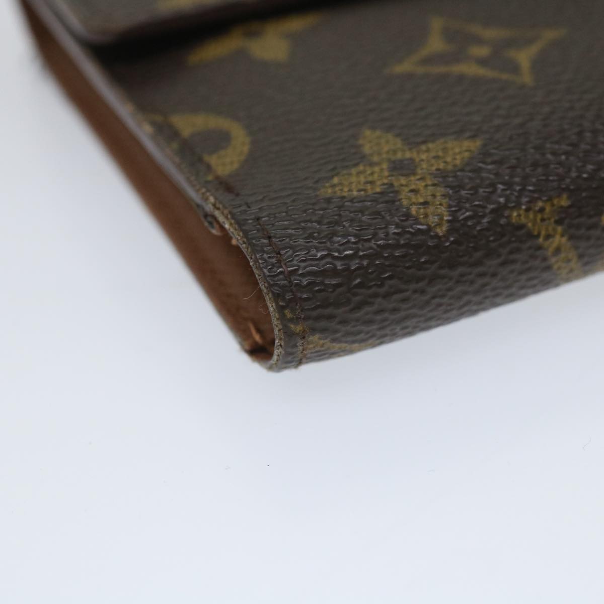 LOUIS VUITTON Monogram Porte Tresor Etui Chequier Wallet M61200 LV bs9205
