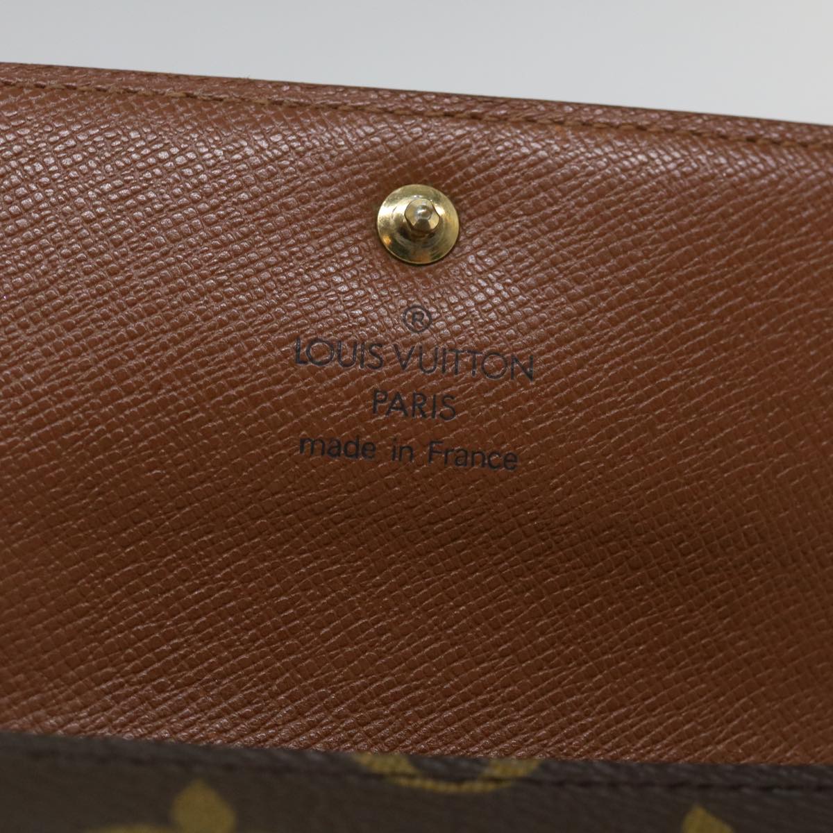 LOUIS VUITTON Monogram Porte Tresor Etui Chequier Wallet M61200 LV bs9205