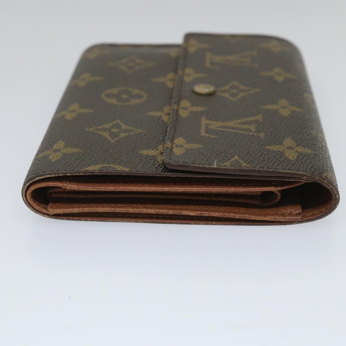 LOUIS VUITTON Monogram Porte Tresor Etui Chequier Wallet M61200 LV bs9205