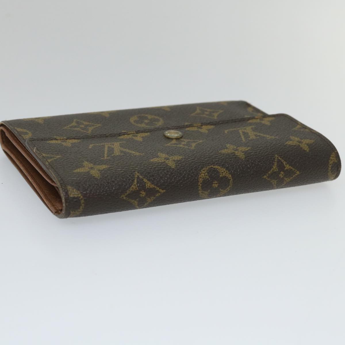 LOUIS VUITTON Monogram Porte Tresor Etui Chequier Wallet M61200 LV bs9205