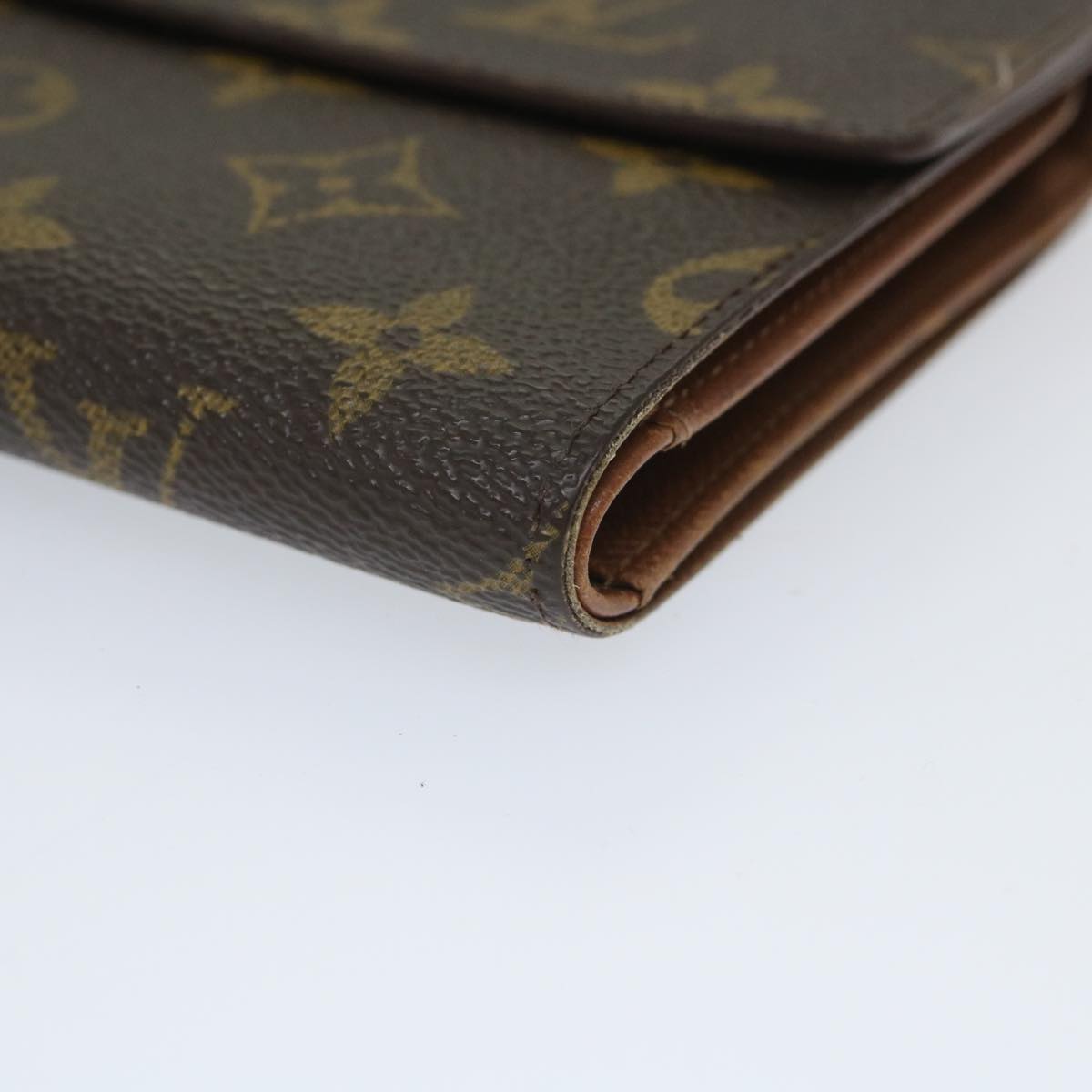 LOUIS VUITTON Monogram Porte Tresor Etui Chequier Wallet M61200 LV bs9205