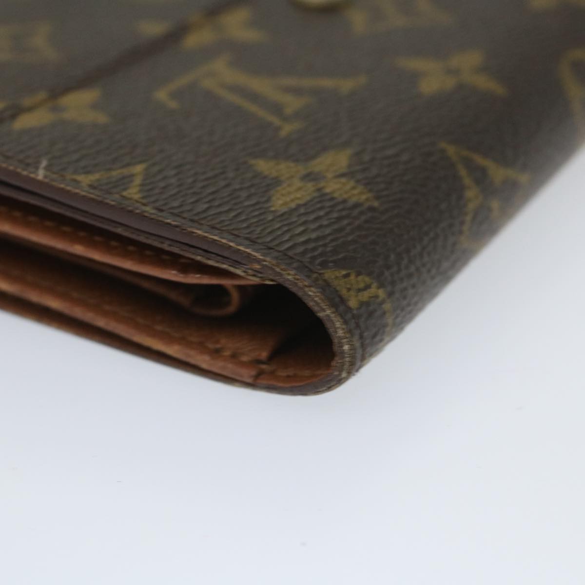 LOUIS VUITTON Monogram Porte Tresor Etui Chequier Wallet M61200 LV bs9205