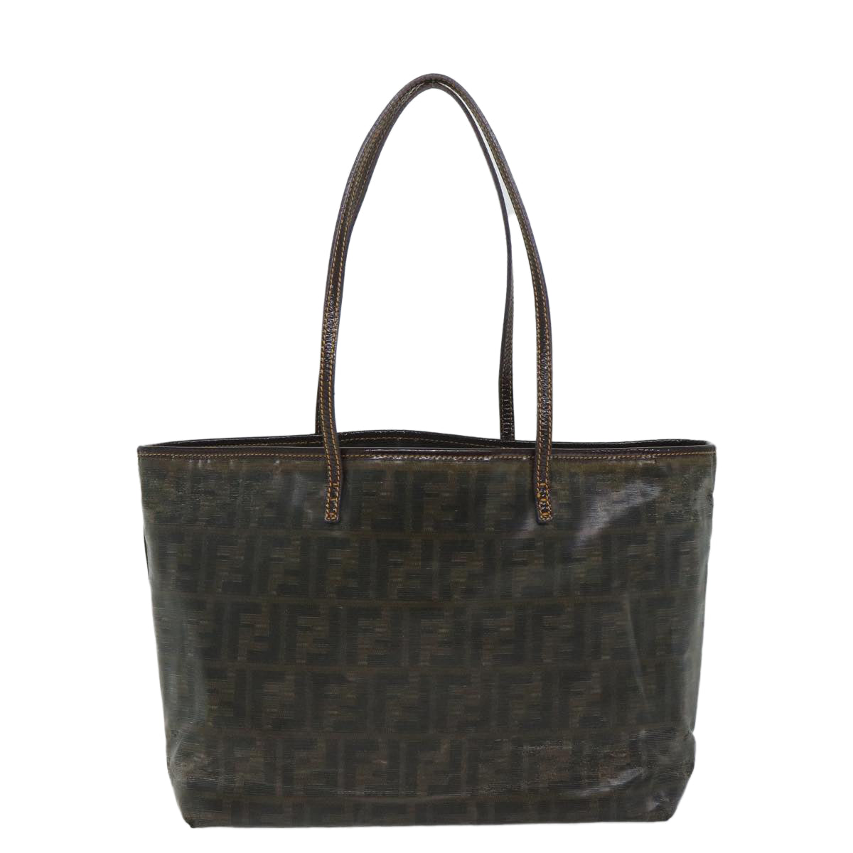 Luxury FendiZucca Canvas Tote Bag Brownbs9220