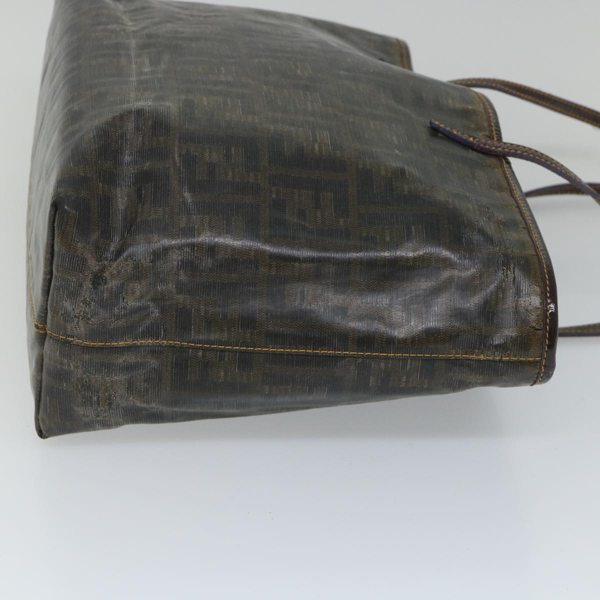 Luxury FendiZucca Canvas Tote Bag Brownbs9220