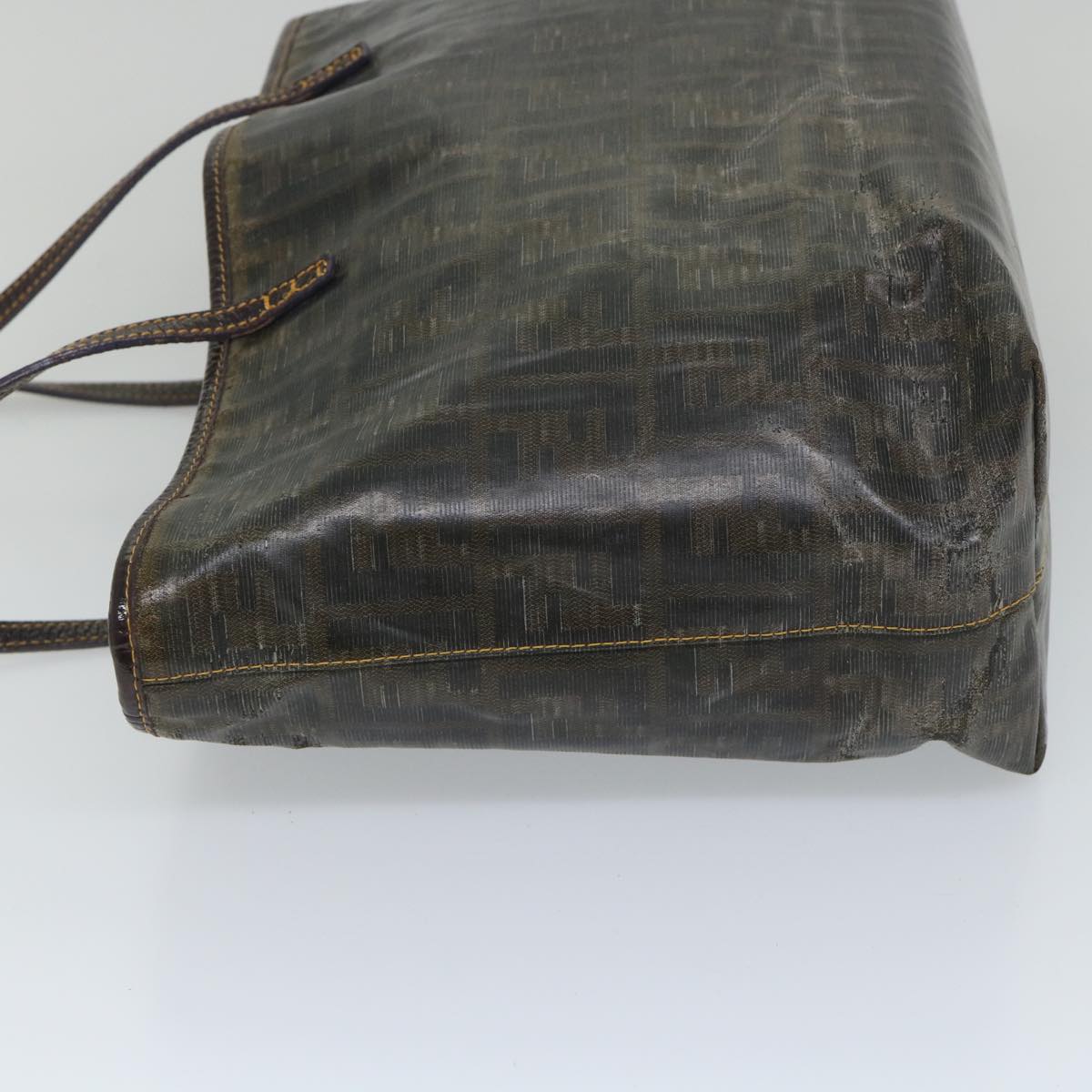 Luxury FendiZucca Canvas Tote Bag Brownbs9220