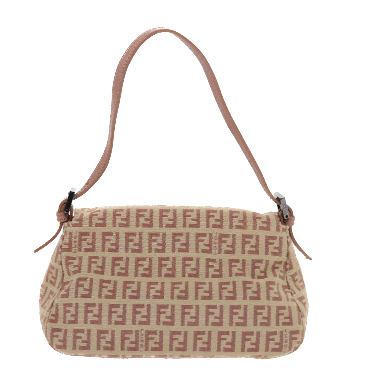 Luxury FendiZucchino Canvas Mamma Baguette Shoulder Bag Pinkbs9221